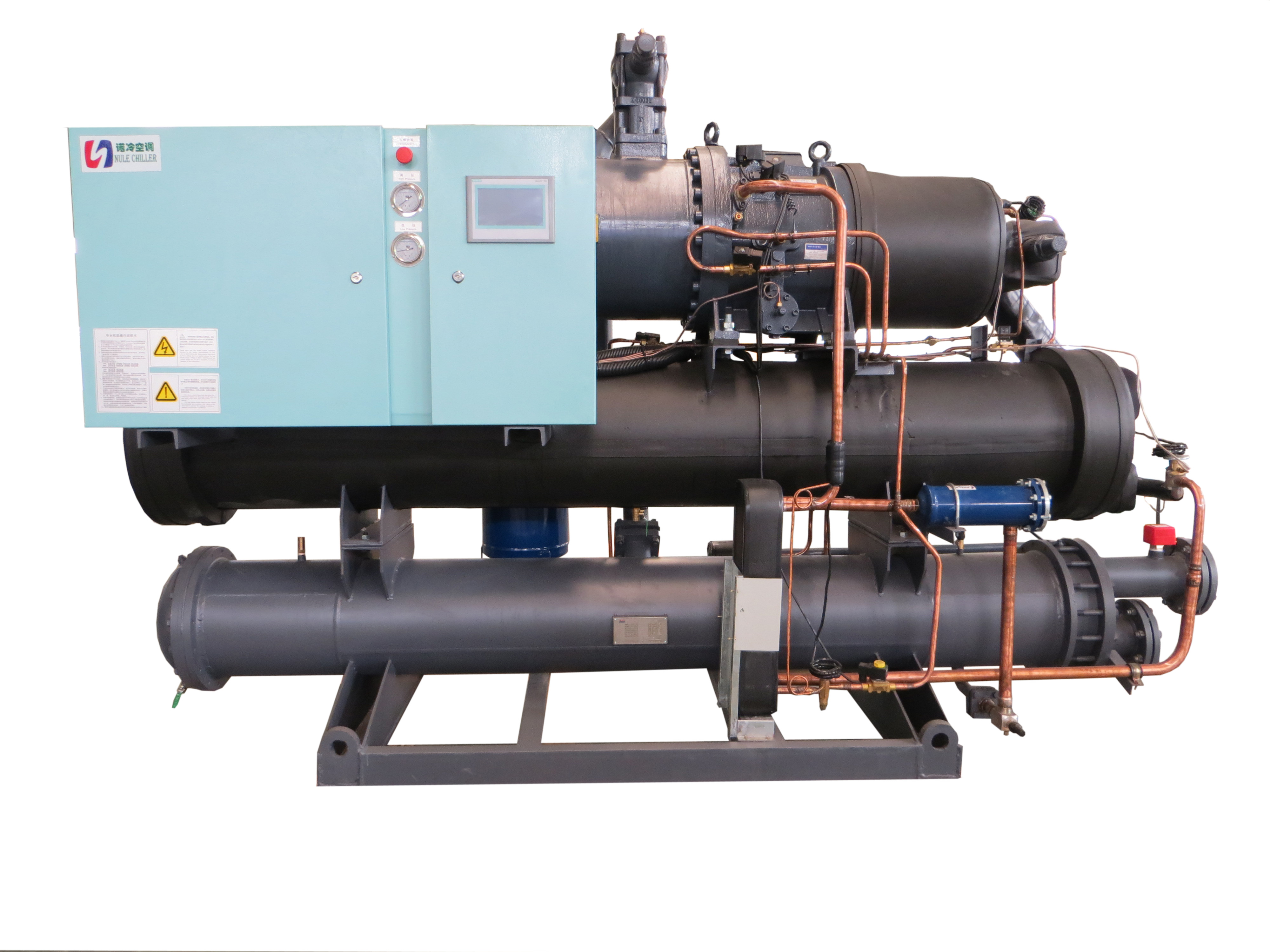 Refrigerador refrigerado por agua con compresor de tornillo